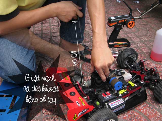 Chạy rô-đai máy nitro