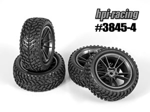 HPI 1/10 Rally Tires Set #3845-4
