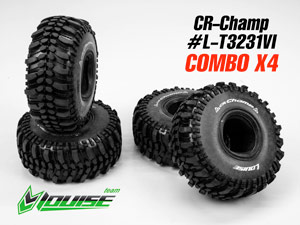Louise 1/10 Crawler CR-CHAMP Tire #L-T3231VI (4P)