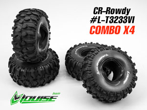 Louise 1/10 Crawler CR-ROWDY Tire #L-T3233VI (4P)