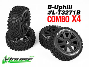 Louise 1/8 Buggy UPHILL Sport Tires Set #L-T3271B (4P)
