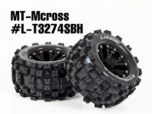 Louise 1/10 Monster MT-Mcross Tires Set #L-T3274SBH (2P)