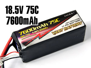 Vant Battery Lipo 18.5V 7600mAh 75C (Grade A)
