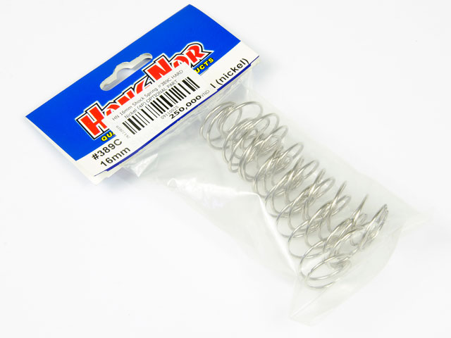 Hongnor Shock Spring 16mm Hard Nikel #389C (4P) 001