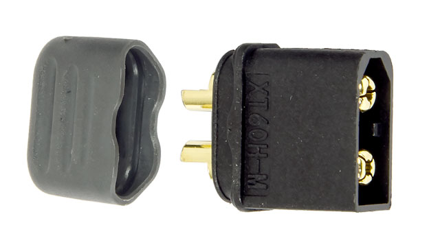 Amass Connector XT60 Black Male 001