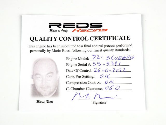 Reds 721 Scuderia Turbo Nitro Engine 7Port #ENBU0029 009