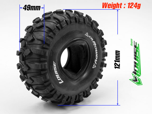 Louise 1/10 Crawler Tires CR-Rowdy #L-T3233VI 005