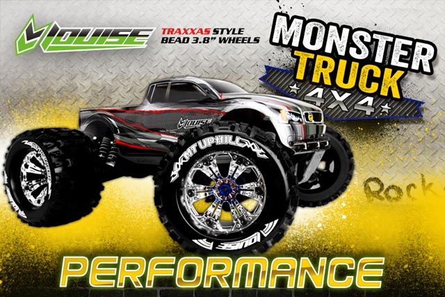 UPHILL MONSTER TIRES SET 1/8 (CHROME)